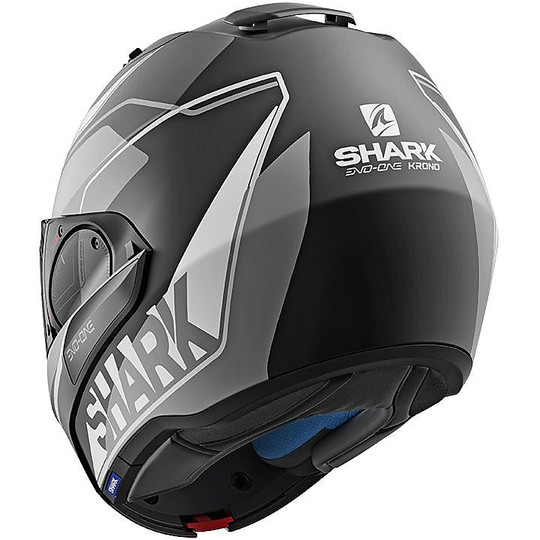 Helm Moto Modular geöffnet werden Shark EVO ONE KRONO 2 Silber Mattschwarz