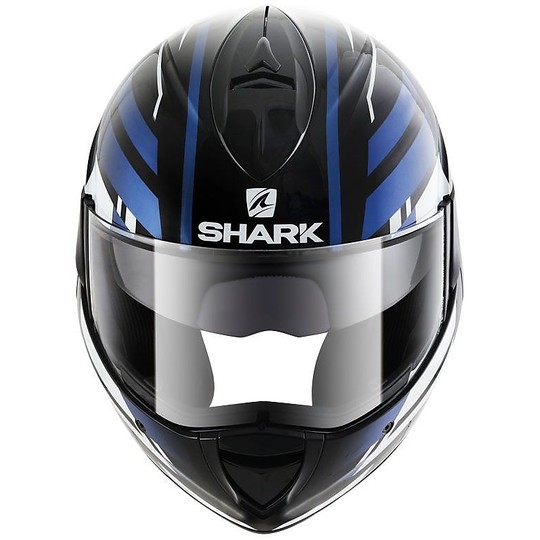 Helm Moto Modular geöffnet werden Shark EVOLINE 3 CORVUS Schwarz Blau