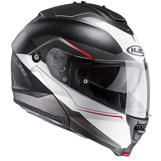Helm Moto Modular HJC IS-MAX 2 Doppel Visier Magma MC1SF