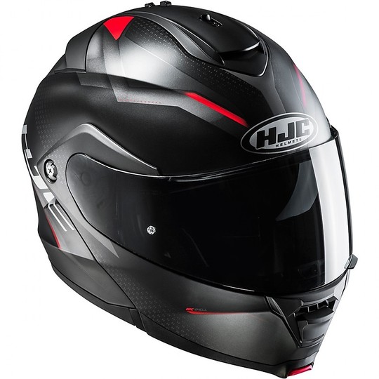 Helm Moto Modular HJC IS-MAX II Dova MC1SF Schwarz Rot