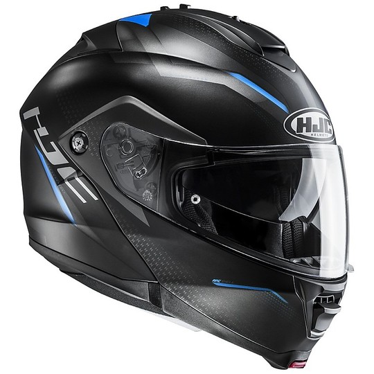 Helm Moto Modular HJC IS-MAX II Dova MC2SF Schwarz Blau