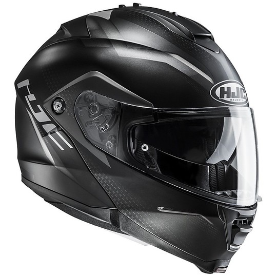 Helm Moto Modular HJC IS-MAX II Dova MC5SF Black Titanium