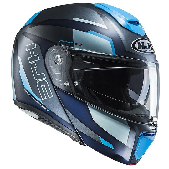Helm Moto Modular HJC RPHA 90 Rabrigo MC2SF Schwarz Blau