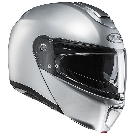 Helm Moto Modular HJC RPHA 90 Samen Silber Wohnung