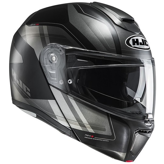 Helm Moto Modular HJC RPHA 90 Tanisk MC5SF Schwarz Grau