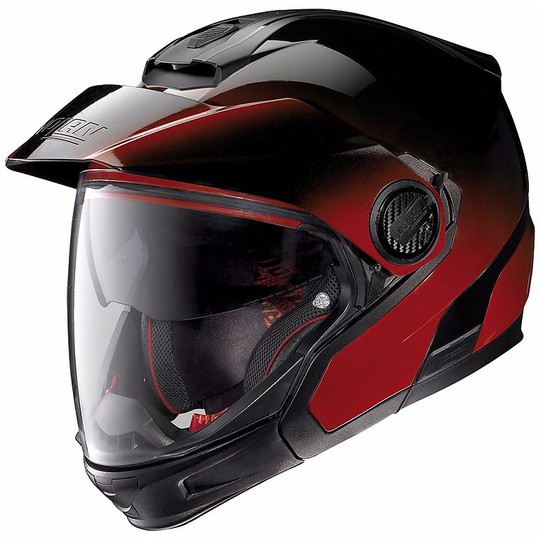 Helm Moto Modular Nolan Crossover N40.5 GT Fade N-COM Kirsche