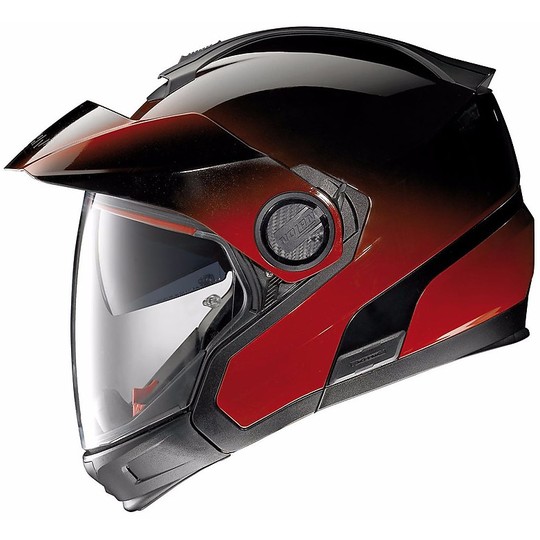 Helm Moto Modular Nolan Crossover N40.5 GT Fade N-COM Kirsche