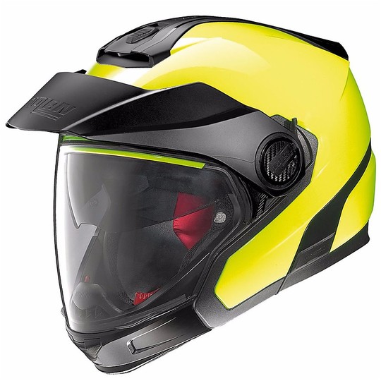 Helm Moto Modular Nolan Crossover N40.5 GT Hallo-Visibility N-COM gelb fluoreszierend