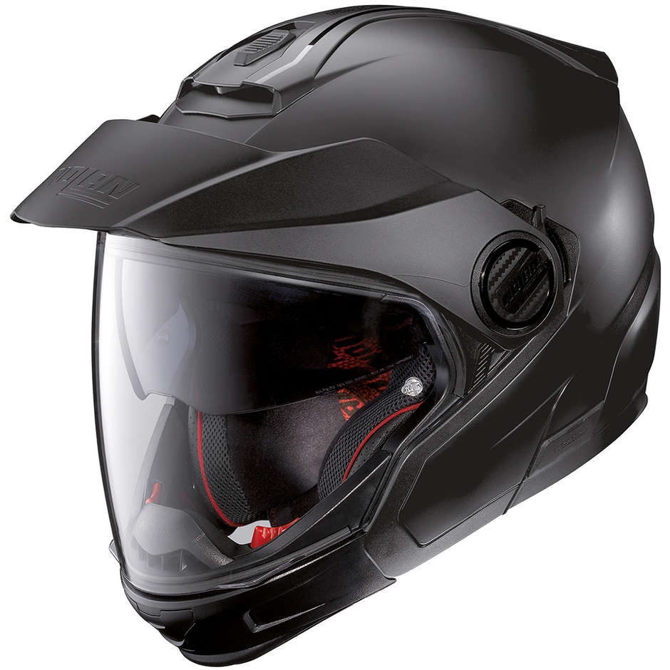 Helm Moto Modular Nolan Crossover N40.5 GT Klassische N-COM Matt Black