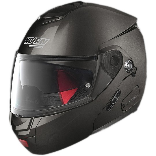 Helm Moto Modular Nolan N-COM N90.2 Klassische Lavagrau