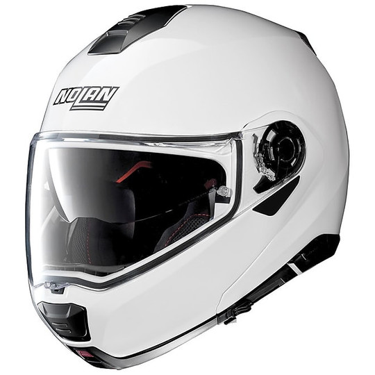Helm Moto Modular Nolan N-Com Weiß N100.5 Sonder 015