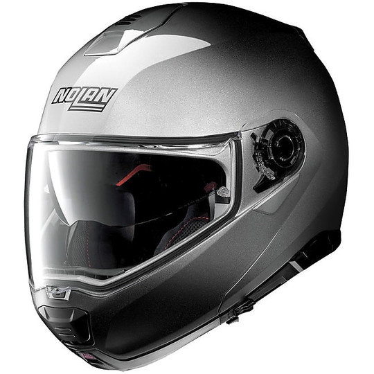 Helm Moto Modular Nolan N100.5 Fade N-Com 018 Silber Fade