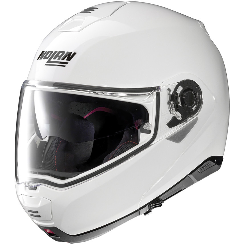 Helm Moto Modular Nolan N100.5 Klassische N-Com Weiß 005