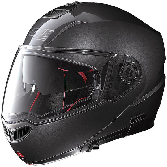 Helm Moto Modular Nolan N104 N-COM 04 Absolute Klassische Lavagrau
