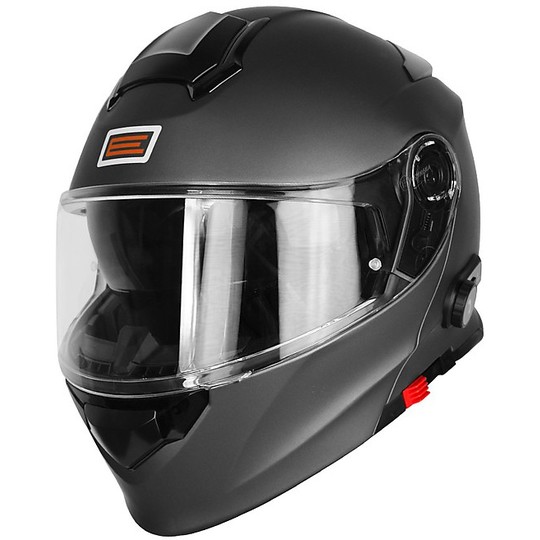 Helm Moto Modular Quelle Delta mit Bluetooth Integrierte Titanium