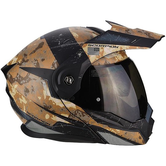 Helm Moto Modular Scorpion ADX-1 BattleFlage Black Sand