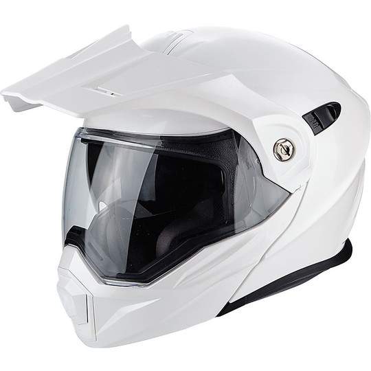 Helm Moto Modular Scorpion ADX-1 Fest Perlweiß