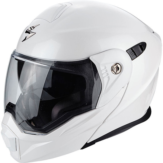 Helm Moto Modular Scorpion ADX-1 Fest Perlweiß