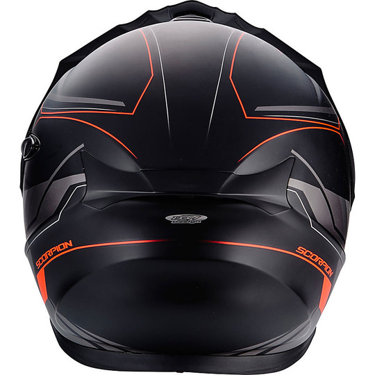 Helm Moto Modular Scorpion ADX-1 Seelen Black Matte Red