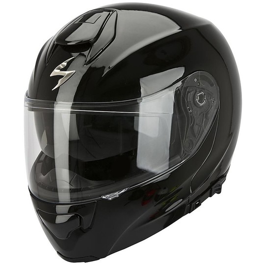 Helm Moto Modular Scorpion Exo-3000 Air Fest Gloss Black
