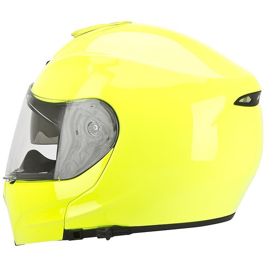 Helm Moto Modular Scorpion Exo-3000 Air festes gelbes Neon