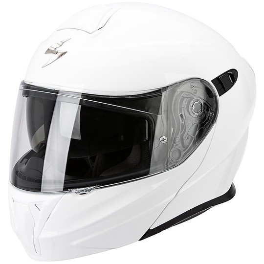 Helm Moto Modular Scorpion Exo-920 Mono Fest Weiß