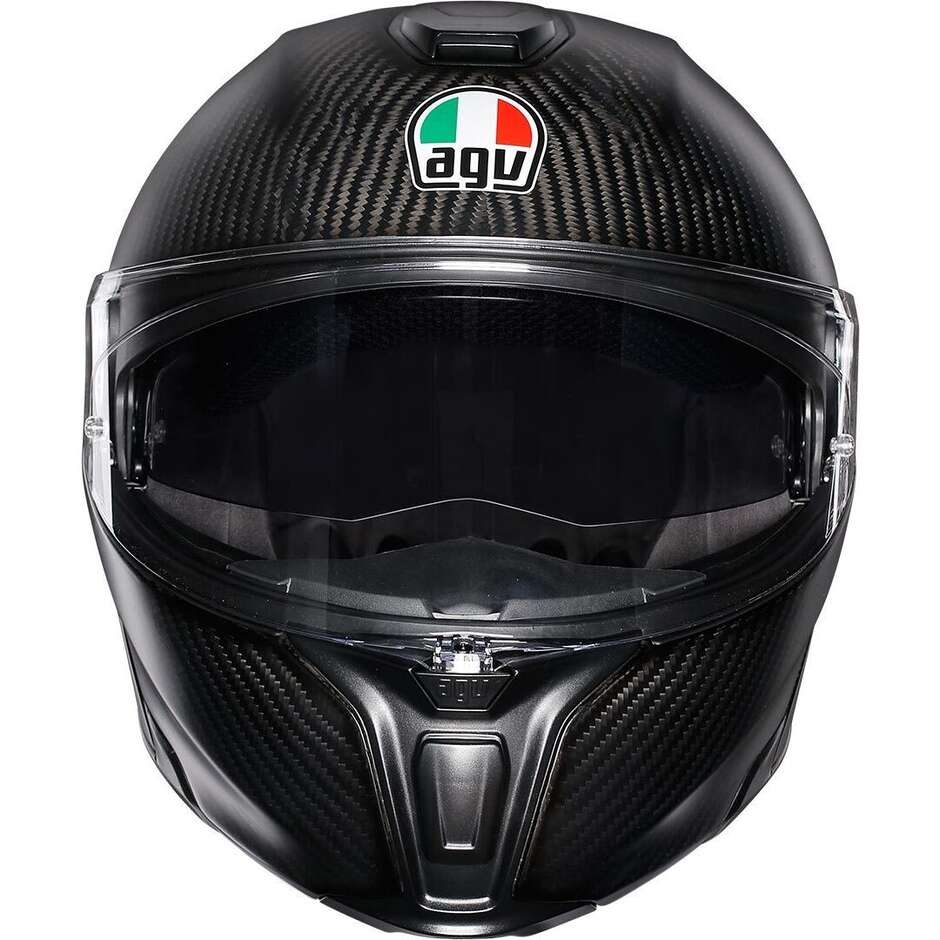 Helm Moto Modulcarbon AGV Sportmodular Mono matter Carbon