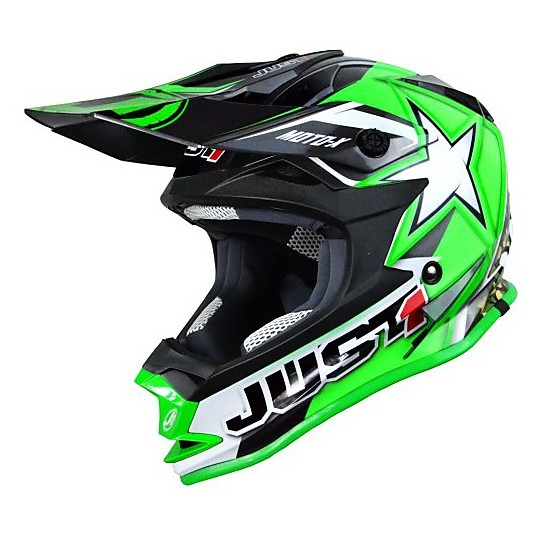Helm Motocross Enduro Nur 1 J32 Moto X Grün