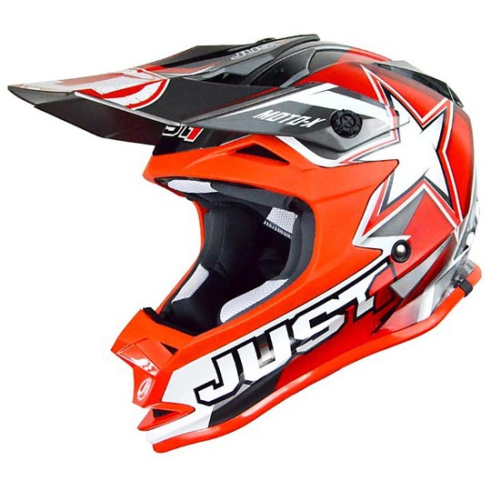 Helm Motocross Enduro Nur 1 J32 Moto X Red