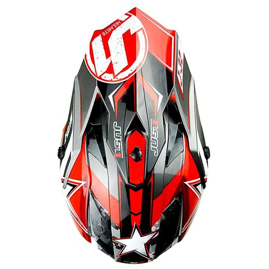 Helm Motocross Enduro Nur 1 J32 Moto X Red