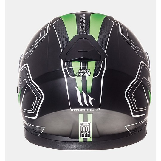 Helm MT Helmets Thunder3 Integralhelm SV Trace Schwarz Grün Fluo Matt