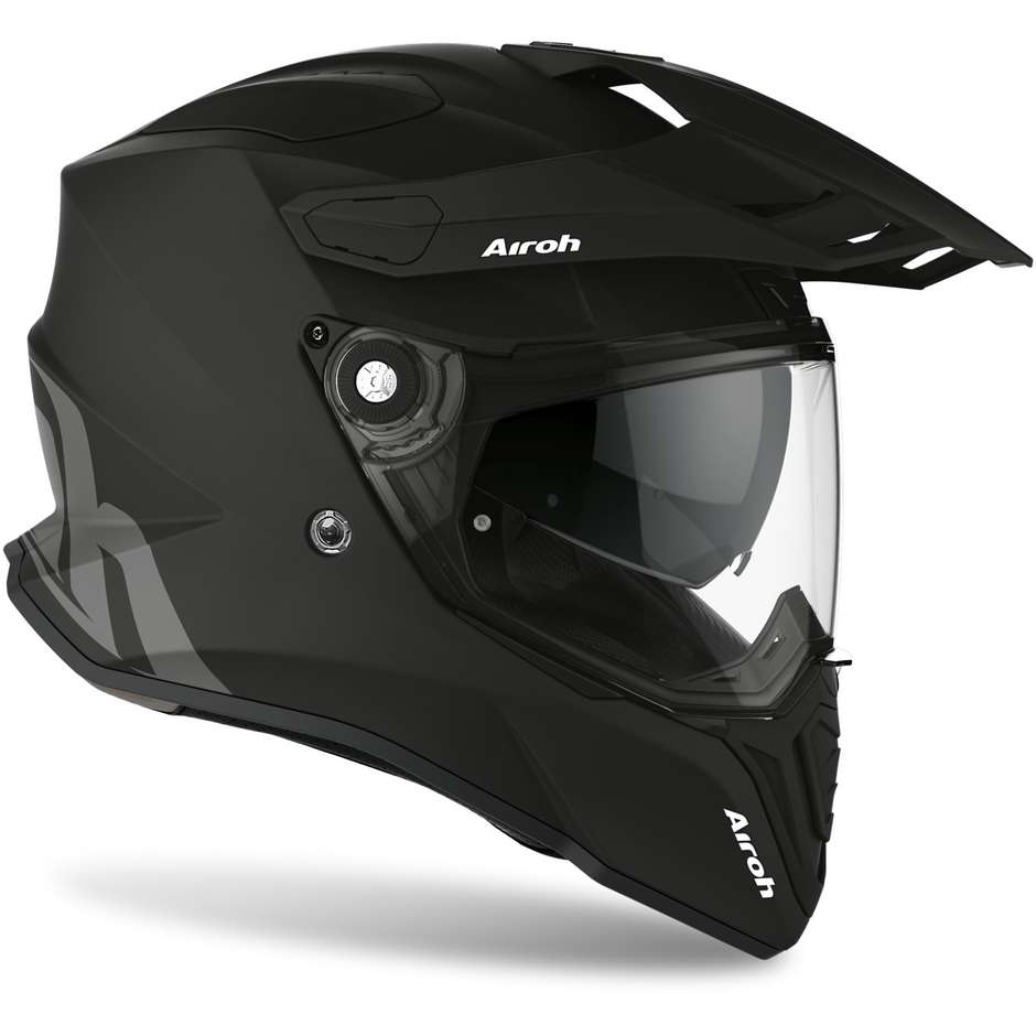 Helm ON-OFF Motorrad Touring Integralhelm COMMANDER Farbe Matt Schwarz