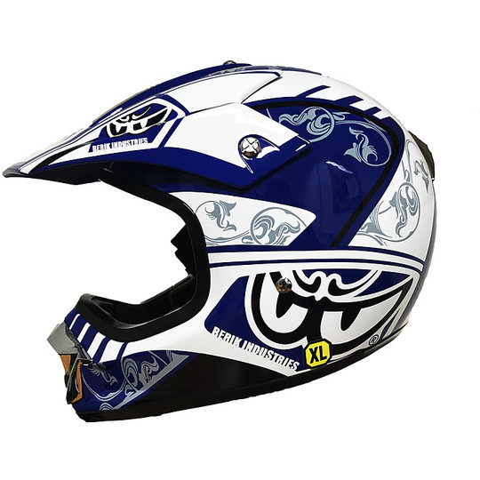 Helmet Cross Enduro Berik Model Terrain Blue Black