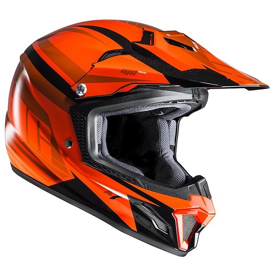 Helmet Cross Enduro Moto Helmet CL-XY II BATOR Orange Black