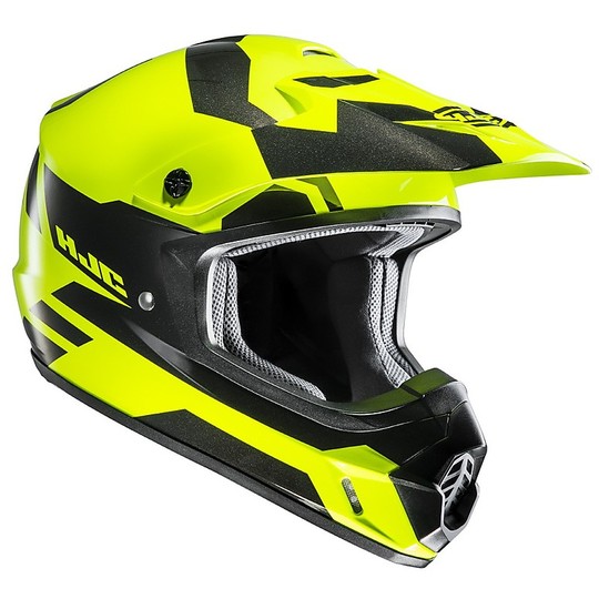 Helmet Cross Enduro Moto Helmet CS-MX II Pictor MC4H Black Yellow