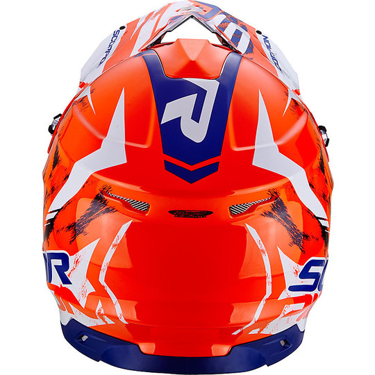Helmet Cross Enduro Scorpion VX-15 EVO Air Kistune Blue Orange