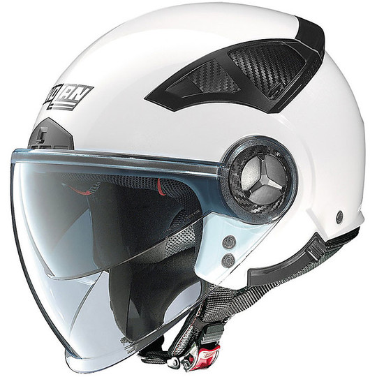 Helmet Demi Jet Jet Nolan N33 Evo Classic 002 White Glossy