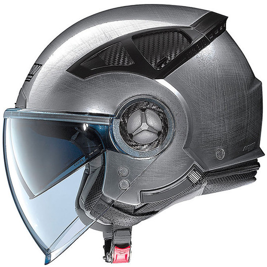 Helmet Demi Jet Jet Nolan N33 Evo Fade 009 Silver