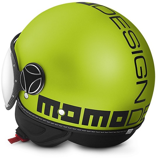Helmet Helmet Momo Design Fighter Fluo Yellow Frost Black Opal