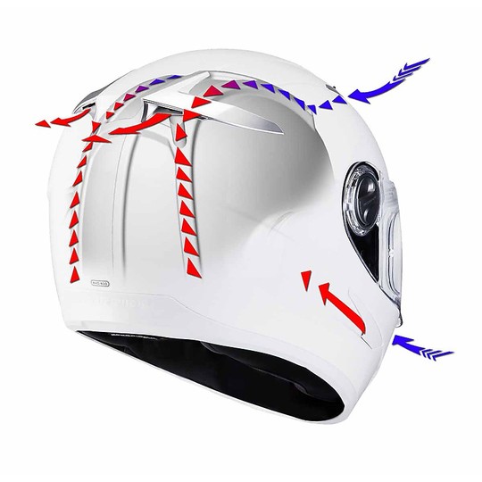 Helmet Integral Scorpion Exo-510 Azalea Pearl White Silver
