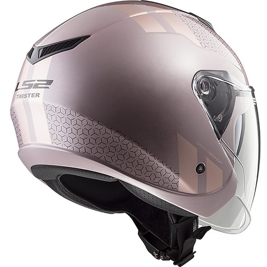 Helmet LS2 OF573 Twister Combo Pale Pink