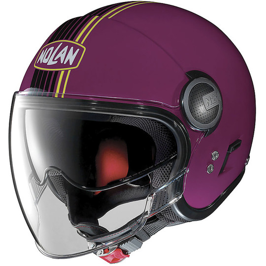 Helmet Mini-Jet Double Visor Nolan N21 Classic Visor Joie de Vivre 037 Fuchsia Kiss