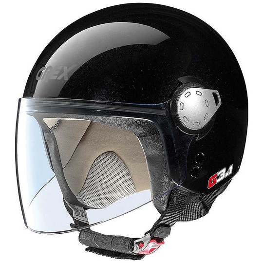 Helmet Mini Jet Jet Grex G3.1 Kinetic Black Metal