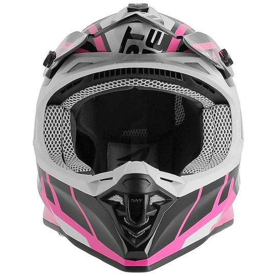 Helmet Moto Cross Enduro Astone MX800 Trophy Black Pink