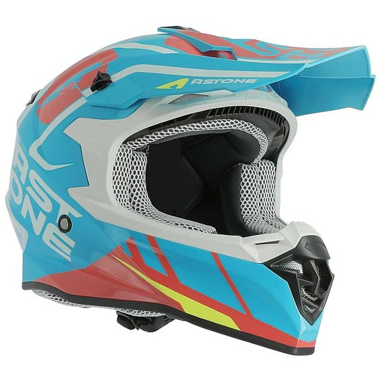 Helmet Moto Cross Enduro Astone MX800 Trophy Blue