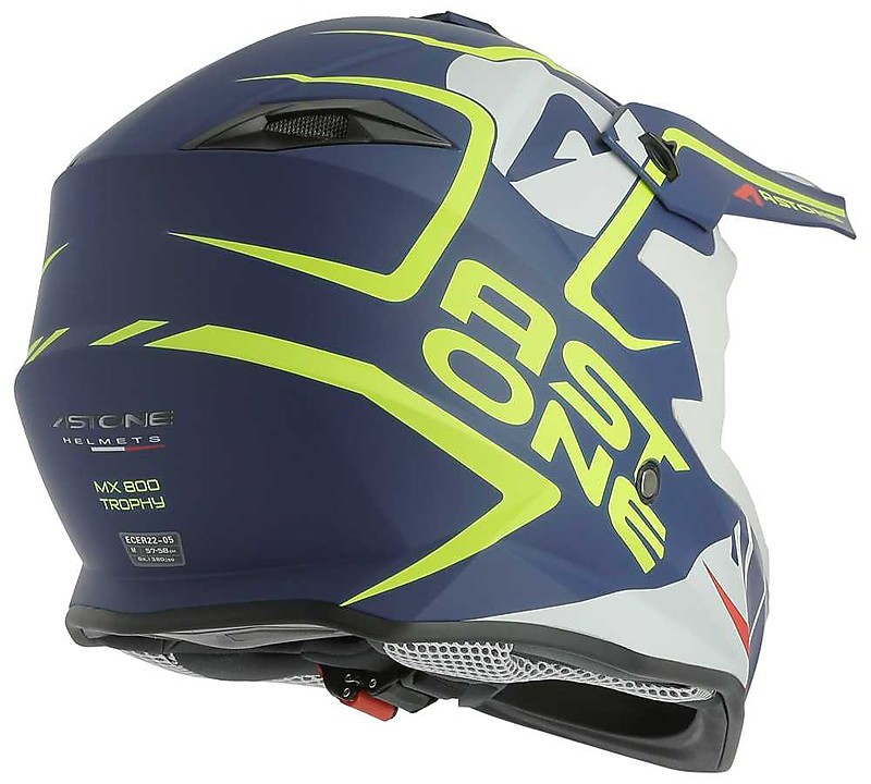 Helmet Moto Cross Enduro Astone MX800 Trophy Navy For Sale Online