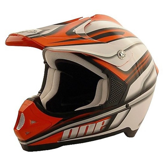 Helmet Moto Cross Enduro KTM Orange One Racing Griffin