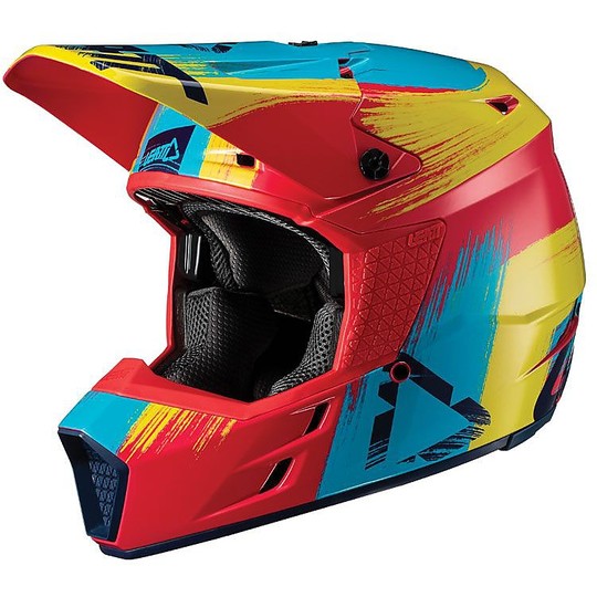 Helmet Moto Cross Enduro Leatt GPX 3.5 V19.1 JUNIOR Red Lime