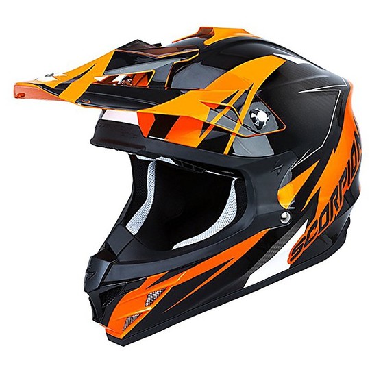 Helmet Moto Cross Enduro Scorpion VX-15 EVO Air Krush Orange
