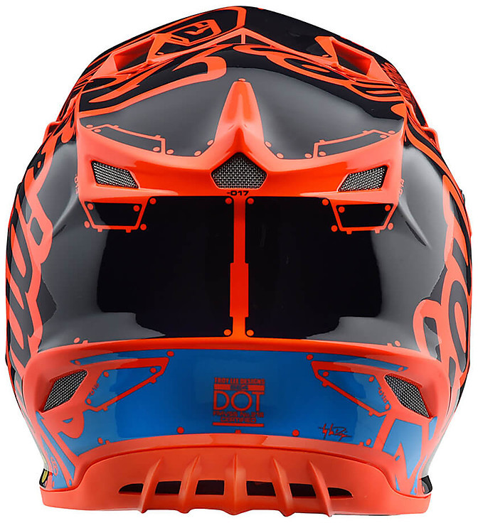 troy lee orange helmet